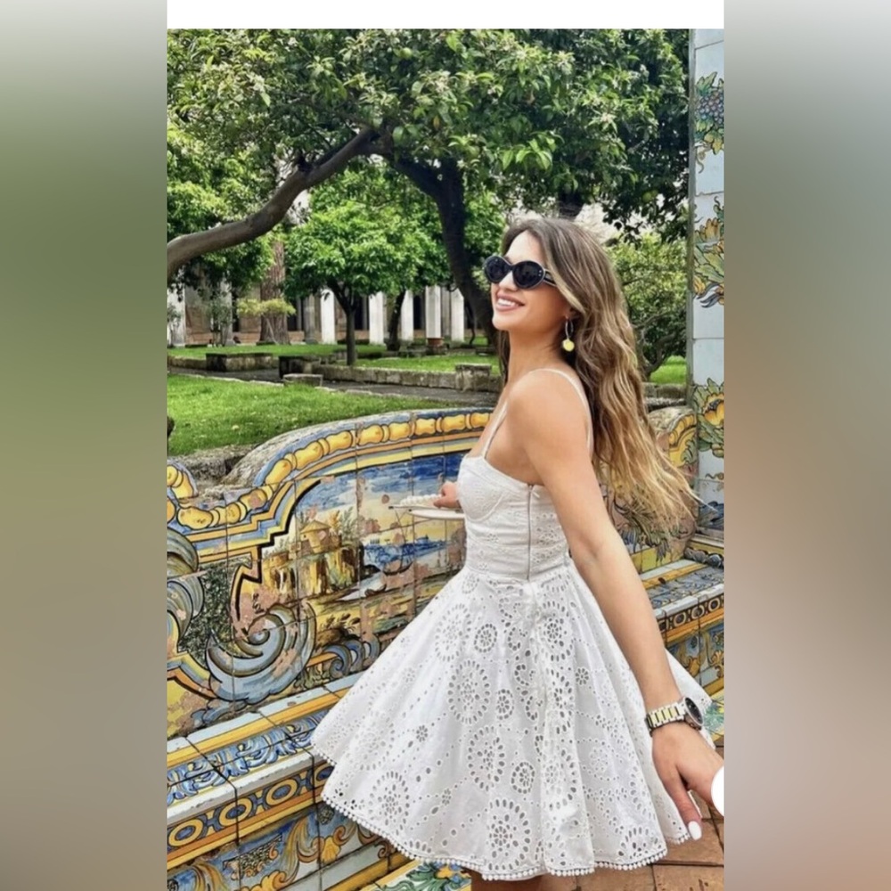 Zara openwork short dress